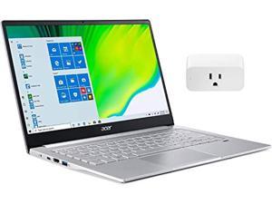 Acer Swift 3 14 FHD Premium Laptop  Intel Core i71165G7  8GB DDR4  1TB SSD  Backlit Keyboard  Fingerprint Reader  Windows 10  Silver  with Smart Plug White Bundle
