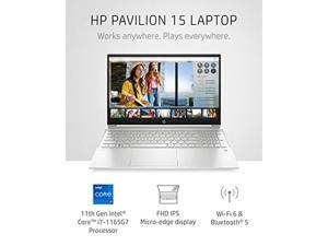 HP Pavilion 15 Laptop, 11th Gen Intel Core i7-1165G7 Processor, 16