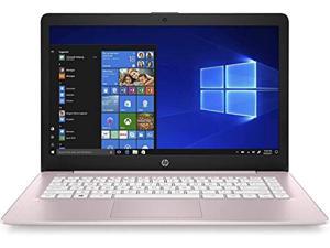 2021 HP Stream 14" HD Thin and Light Laptop, Intel Celeron N4000 Processor, 4GB RAM, 64GB eMMC, HDMI, Webcam, WiFi, Bluetooth, 1 Year Office 365, Windows 10 S, Rose Pink
