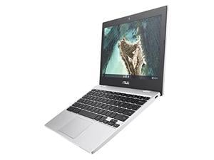 ASUS Chromebook CX1 116 HD NanoEdge Display Intel Celeron N3350 Processor 32GB eMMC 4GB RAM Spillresistant Keyboard Chrome OS Transparent Silver CX1100CNAAS42 CX1100CNAAS42