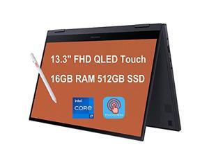 Flagship 2021 Samsung Galaxy Book Flex2 Alpha 2 in 1 13 Laptop 13.3" FHD QLED Touchscreen 11th Gen Intel Quad-Core i7-1165G7 16GB RAM 512GB SSD Backlit Keyboard USB-C WiFi6 Win10 Black + iCarp Pen Flagship 2021 Samsung Galaxy Book Flex2 Alpha 2 in 1 13 Laptop 13.3" FHD QLED Touchscreen 11th Gen Intel Quad-Core i7-1165G7 16GB RAM 512GB SSD Backlit Keyboard USB-C WiFi6 Win10 Black + iCarp Pen