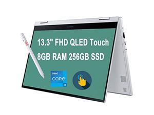 Latest 2021 Samsung Galaxy Book Flex2 Alpha 2 in 1 13 Laptop 13.3" FHD QLED Touchscreen 11th Gen Intel 4-Core i5-1135G7 (Beats i7-10510U) 8GB RAM 256GB SSD Backlit KB USB-C Win10 Silver + iCarp Pen Latest 2021 Samsung Galaxy Book Flex2 Alpha 2 in 1 13 Laptop 13.3" FHD QLED Touchscreen 11th Gen Intel 4-Core i5-1135G7 (Beats i7-10510U) 8GB RAM 256GB SSD Backlit KB USB-C Win10 Silver + iCarp Pen
