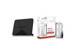 Synology MR2200ac Mesh Wi-Fi Router  and  Arris Surfboard SB8200 DOCSIS 3.1 Gigabit Cable Modem, Approved for Cox, Xfinity, Spectrum  and  Others