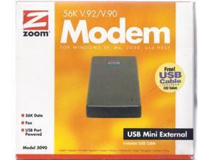 Zoom 3090-00-00 V.92 / V.44 USB External Controllerless Fax Modem (3090-00-00) Zoom 3090-00-00 V.92 / V.44 USB External Controllerless Fax Modem (3090-00-00)