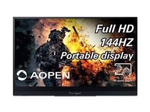 AOPEN 16PG7QT Pbmiuuzx 15.6-inch Full HD (1920 x 1080) Portable IPS Touch Monitor with 144Hz Refresh Rate and Adaptive-Sync Technology (2 x USB Type-C, 1 x Mini HDMI Port  and  1 x M (16PG7QTPbmiuuzx)