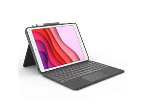Logitech Combo Touch for iPad (7th, 8th and 9th generation) keyboard case with trackpad, wireless keyboard, and Smart Connector technology - Graphite (920-009608)