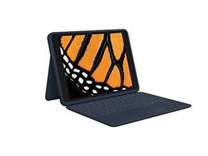 Logitech Rugged Combo 3 Touch iPad Keyboard Case with Trackpad and Smart Connector for iPad (7th, 8th and 9th Generation) for Education - Classic Blue (920-010342)