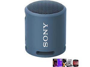 Sony SRSXB13/L XB13 Extra BASS Portable Wireless Bluetooth Speaker (Light Blue) Bundle with Tech Smart USA Audio Entertainment Essentials Bundle 2020 + 1 Year Extended Protection Plan (E9SNSRSXB13L)