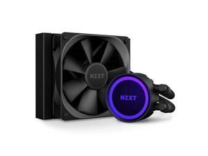 NZXT Kraken 120 - RL-KR120-B1 - AIO RGB CPU Liquid Cooler - Quiet and Effective - Silent Operation - Ring RGB LEDs - AER P 120mm Radiator Fans (Included) (RL-KR120-B1)