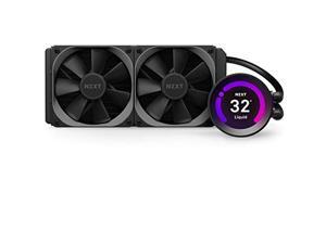 NZXT Kraken Z53 240mm - RL-KRZ53-01 - AIO RGB CPU Liquid Cooler - Customizable LCD Display - Improved Pump - Powered by CAM V4 - RGB Connector - AER P 120mm Radiator Fans (2 Included) (RL-KRZ53-01)