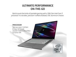 Razer Blade 15 Base Gaming Laptop 2020: Intel Core i7-10750H 6-Core, NVIDIA GeForce RTX 2070 Max-Q,15.6" 4K OLED,16GB RAM,512GB SSD, CNC Aluminum,Chroma RGB,Thunderbolt 3,Creator  (RZ09-03287EM2-R3U1)