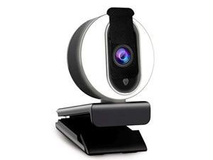 1080P Webcam with Software and Light, Privacy Cover and Dual Microphones, Advanced Auto-Focus, Adjustable Brightness, 2021 NexiGo N680E Web Camera for Zoom Skype Facetime, PC Mac Lapt (N680EwithCover)