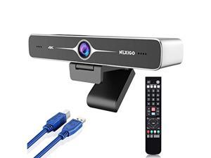 Zoom Certified, NexiGo N970P 4K Webcam, Al-Powered Auto-Framing, Flash Memory, 10x Digital Zoom, Sony Sensor, Dual Noise-Cancelling Mics, for Video Conferencing/Gaming/Streaming (N970P)
