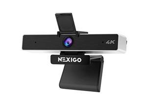 NexiGo N950 4K Zoomable Webcam with 5X Digital Zoom, Sony Senor and Dual Stereo Microphone, Low Light Correction for Zoom Skype MS Teams, Laptop MAC PC Desktop