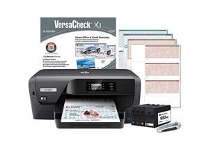 VersaCheck HP OfficeJet Pro 8210 MX MICR Check Printer and VersaCheck X1 Platinum Check Printing Software Bundle, Black (8210MX) (HP8210-5479)