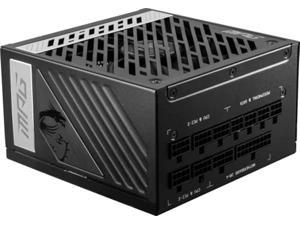 MSI MPG A1000G Gaming Power Supply - Support NVIDIA GeForce RTX 30 Series, 80 Plus Gold Certified 1000W, 0% RPM Mode, Fully Modular, 100% Japanese 105°C Capacitors, Compact Size, AT (306-7ZP5C11-CE0)