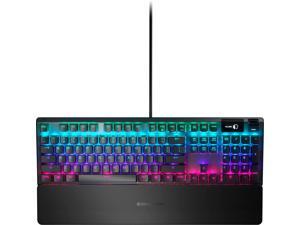 SteelSeries - Apex 5 Full Size Wired Mechanical Hybrid Blue Tactile  and  Clicky Switch Gaming Keyboard with RGB Backlighting - Black (64532)