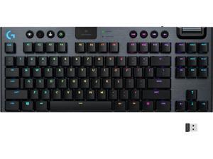 Logitech - G915 LIGHTSPEED TKL Wireless Mechanical GL Tactile Switch Gaming Keyboard with RGB Back Lighting - Black (920-009495)