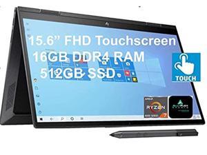 2022 Newest HP Envy x360 2in1 Convertible Laptop 156 FHD Touchscreen AMD 8Core Ryzen 7 4700U Beat i710510U 16GB RAM 512GB SSD Backlit Keyboard WiFi 6 Wins 10 Home  Stylus Pen Black