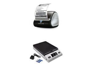 DYMO LabelWriter 4XL Label Maker and Accuteck All-In-One Series W-8250-50BS A-PT 50 Digital with AC Adapter (Silver) Bundle DYMO LabelWriter 4XL Label Maker and Accuteck All-In-One Series W-8250-50BS A-PT 50 Digital with AC Adapter (Silver) Bundle