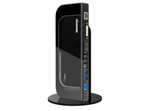 Diamond Multimedia Ultra Dock Dual Video USB 3.0/2.0 Universal Docking Station with Gigabit Ethernet, HDMI and DVI Outputs Audio Input and output for Laptop, Ultrabook, Macbook, Windows 10, 8.1, 8, 7, Diamond Multimedia Ultra Dock Dual Video USB 3.0/2.0 Universal Docking Station with Gigabit Ethernet, HDMI and DVI Outputs Audio Input and output for Laptop, Ultrabook, Macbook, Windows 10, 8.1, 8, 7,