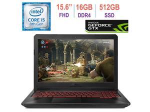 Asus TUF Gaming FX504 15.6-inch FHD(1920x1080) IPS Laptop PC, 8th Gen Intel Core i5-8300H (Up to 3.9GHz), GeForce GTX 1050, 16GB DDR4, 512GB SSD Red Backlit Keyboard, Bluetooth, Windows 10 Asus TUF Gaming FX504 15.6-inch FHD(1920x1080) IPS Laptop PC, 8th Gen Intel Core i5-8300H (Up to 3.9GHz), GeForce GTX 1050, 16GB DDR4, 512GB SSD Red Backlit Keyboard, Bluetooth, Windows 10