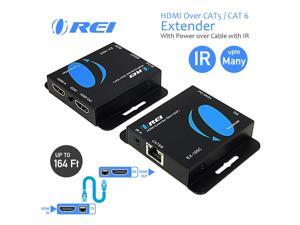 OREI 164-Feet HDMI Extender Over Single CAT5/CAT6 upto 1080p, Full HD, Loop Out Option, with IR (EX-165C) OREI 164-Feet HDMI Extender Over Single CAT5/CAT6 upto 1080p, Full HD, Loop Out Option, with IR (EX-165C)