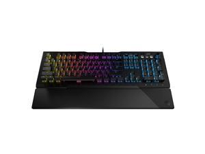 ROCCAT Vulcan 121 Mechanical PC Tactile Gaming Keyboard, Titan Red Switch, AIMO RGB Backlit Lighting Per Key, Anodized Aluminum Top Plate and Detachable Palm/Wrist Rest, Black