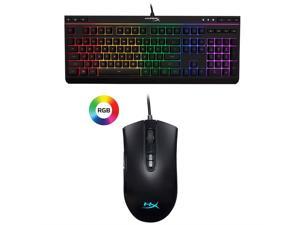 HyperX Alloy Core RGB - Gaming Keyboard - Quiet & Responsive - 5-Zoned RGB Backlit Keys and HyperX Pulsefire Core - RGB Gaming Mouse, Software Controlled RGB Light Effects & Macro Customization HyperX Alloy Core RGB - Gaming Keyboard - Quiet & Responsive - 5-Zoned RGB Backlit Keys and HyperX Pulsefire Core - RGB Gaming Mouse, Software Controlled RGB Light Effects & Macro Customization