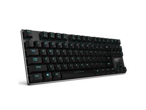 Mechanical Keyboard HAVIT Backlit Wired Gaming Keyboard Extra-Thin & Light, Kailh Latest Low Profile Blue Switches, 87 Keys N-Key Rollover (Black) Mechanical Keyboard HAVIT Backlit Wired Gaming Keyboard Extra-Thin & Light, Kailh Latest Low Profile Blue Switches, 87 Keys N-Key Rollover (Black)