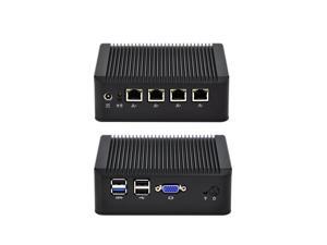 Qotom 4 LAN Mini PC Q190G4U-S02 with 8GB RAM 64GB SSD, Intel Celeron J1900 Processor, Quad core 2.0 GHz, VGA Mini PC Firewall Qotom 4 LAN Mini PC Q190G4U-S02 with 8GB RAM 64GB SSD, Intel Celeron J1900 Processor, Quad core 2.0 GHz, VGA Mini PC Firewall