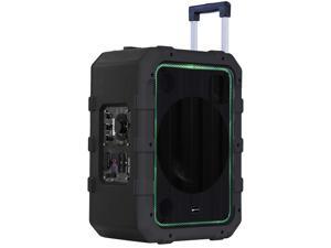 Gemini MPA-2400 10” Rechargeable Weather-Resistant Trolley Speaker with Bluetooth, LED Light Show, 6 DSP Modes, Microphone and Guitar Inputs, 240W Peak Power, FM Radio and Up to 18 Hours Battery Lif Gemini MPA-2400 10” Rechargeable Weather-Resistant Trolley Speaker with Bluetooth, LED Light Show, 6 DSP Modes, Microphone and Guitar Inputs, 240W Peak Power, FM Radio and Up to 18 Hours Battery Lif