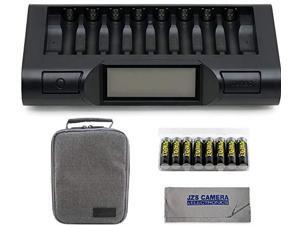 Powerex MH-C980 Turbo Charger Analyzer for AA/AAA Batteries with Powerex Pro Rechargeable AA NiMH Batteries 1.2V, 2700mAh 8-Pack and Powerex Accessory Padded Bag Travel Kit (New 2019 Model) Powerex MH-C980 Turbo Charger Analyzer for AA/AAA Batteries with Powerex Pro Rechargeable AA NiMH Batteries 1.2V, 2700mAh 8-Pack and Powerex Accessory Padded Bag Travel Kit (New 2019 Model)