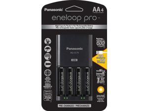 Panasonic KKJ75KHC4BA Advanced Battery Charger with USB Charging Port and 4AA Eneloop Pro High Capacity Rechargeable Batteries