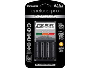 Panasonic KKJ55K3A4BA Advanced 4 Hour Quick Battery Charger with 4AAA Eneloop Pro High Capacity Rechargeable Batteries