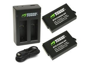 Wasabi Power Battery (2-Pack) and Dual USB Charger for GoPro Fusion and GoPro ASBBA-001 Wasabi Power Battery (2-Pack) and Dual USB Charger for GoPro Fusion and GoPro ASBBA-001