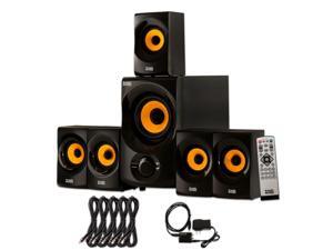 Acoustic Audio AA5170 Home 5.1 Bluetooth Speaker System with Optical Input and 5 Extension Cables Acoustic Audio AA5170 Home 5.1 Bluetooth Speaker System with Optical Input and 5 Extension Cables