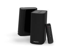Creative T100 2.0 Compact Hi-Fi Desktop Speakers, up to 80W Peak Power with Bluetooth 5.0, Optical-in, AUX-in, Wide Soundstage and Audio Clarity with Bass Control for Computers and Laptops (Black) Creative T100 2.0 Compact Hi-Fi Desktop Speakers, up to 80W Peak Power with Bluetooth 5.0, Optical-in, AUX-in, Wide Soundstage and Audio Clarity with Bass Control for Computers and Laptops (Black)