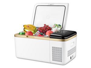 19 Quart Portable RV Refrigerator / Mini Freezer Compact Vehicle Car Fridge Electric Cooler for Car, Truck, RV, Boat, Outdoor and Indoor Use 12/24V DC (18L), Cooling from 68°F to -13°F (White) 19 Quart Portable RV Refrigerator / Mini Freezer Compact Vehicle Car Fridge Electric Cooler for Car, Truck, RV, Boat, Outdoor and Indoor Use 12/24V DC (18L), Cooling from 68°F to -13°F (White)