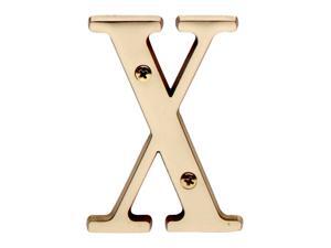 Letter "X" House Letters Solid Bright Brass 3" | Renovators Supply Letter "X" House Letters Solid Bright Brass 3" | Renovators Supply