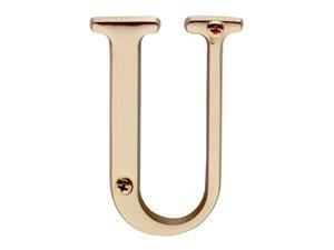 Letter "U" House Letters Solid Bright Brass 3" | Renovators Supply Letter "U" House Letters Solid Bright Brass 3" | Renovators Supply