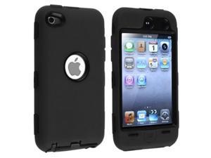 Blue Deluxe Hybrid Premium Rugged Hard Soft Case Skin Cover for iPod Touch 4th Generation 4G 4