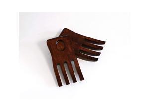 Lipper International 202 Cherry Finished Salad Hands, 3.75" x 6.75" x 1.88", One Pair Lipper International 202 Cherry Finished Salad Hands, 3.75" x 6.75" x 1.88", One Pair