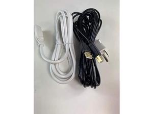 UL Listed] OMNIHIL White 8 Feet Long AC Power Cord +15 Feet Long 2.0 USB Cable  Compatible with Yamaha MG12XU - Newegg.com