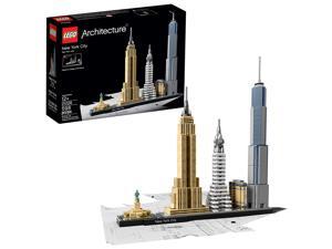 LEGO Architecture New York City 21028, Build It Yourself New York Skyline Model Kit for Adults and Kids (598 Pieces) LEGO Architecture New York City 21028, Build It Yourself New York Skyline Model Kit for Adults and Kids (598 Pieces)