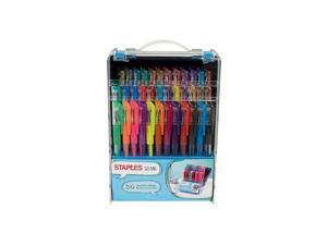 Staples Gel Pens Assorted Point Sizes and Ink Colors 36/Pack 20197 Staples Gel Pens Assorted Point Sizes and Ink Colors 36/Pack 20197