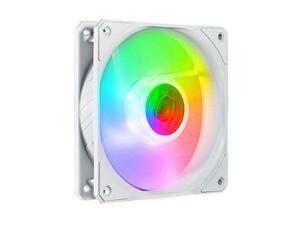 Cooler Master SickleFlow 120 V2 Addressable RGB Fan (White Edition) - 120mm Squa Cooler Master SickleFlow 120 V2 Addressable RGB Fan (White Edition) - 120mm Squa