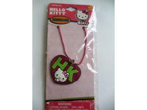 Hello Kitty "HK" Pink Heart Shaped Charm Necklace (1) Hello Kitty "HK" Pink Heart Shaped Charm Necklace (1)