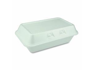 Pactiv Foam Hinged Containers, Medium, 8.75x5.5x3 YHLW01880000 Pactiv Foam Hinged Containers, Medium, 8.75x5.5x3 YHLW01880000