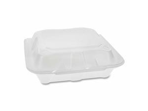 Pactiv Foam Lid Containers, Dual Tab Lock, 8.42x8.15x3 YTD18801ECON Pactiv Foam Lid Containers, Dual Tab Lock, 8.42x8.15x3 YTD18801ECON